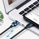Кабель UGREEN US287 USB 2.0 to USB Type-C Cable Nickel Plating 3A 0.25m Black (60114) - зображення 3