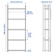 Стеллаж IKEA LAIVA черно-коричневый 62x165 см 401.785.91 - зображення 2