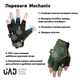 Перчатки военные тактические короткие M-PACT Mechanix Олива XL - изображение 3