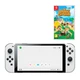 Набір портативна ігрова консоль Nintendo Switch OLED with White Joy-Con + Гра Animal Crossing: New Horizons (картридж, російська версія) - зображення 1