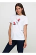 Женская футболка рисунок Каблук Ballet Grace 9223 хлопок Белая XS - изображение 1