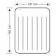 Односпальний надувний матрац Intex 64148 Pillow Rest Classic Airbed (191х137 см) + Вбудований електронасос 220В - зображення 4