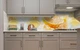 Кухонный фартук на стену Апельсины во льду (наклейка для кухни ПВХ пленка скинали) цитрусы Фрукты Оранжевый 60х200 см - изображение 4