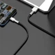 USB кабель Type-C разъем Baseus Cafule Series Metal Data Cable (1м, 66W, 480Mbps). Black - изображение 5