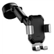 Автотримач для телефону Baseus SUYL-TK01 Tank gravity car mount holder with suction base на торпеду‚скло (на присосці) Чорний-Сірий - изображение 3