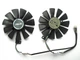 Вентилятор Everflow для відеокарти ASUS 87 мм (оригинал) T129215SU (T129215BU PLD09210S12HH FDC10U12S9-C) комплект 2 шт (№119) - изображение 2