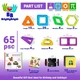 Магнитный конструктор 3D магниты 65 деталей BrightyBright - изображение 2