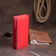 Вертикальный кошелек кожаный женский ST Leather 19275 Красный - изображение 8
