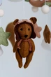 Детский мобиль на кроватку для младенцев WooolyWool «Мишка-летчик» - изображение 3
