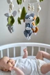 Дитячий музичний мобіль на ліжечко для немовлят WooolyWool «Лісові звірятка» з 35 мелодіями - зображення 8