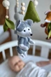 Дитячий музичний мобіль на ліжечко для немовлят WooolyWool «Лісові звірятка» з 35 мелодіями - зображення 7
