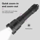 Фонарь подствольный HT10 Asafee CREE XPL V3 с выносной кнопкой и аккумулятором 18650 (1012) - изображение 4
