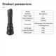 Фонарь подствольный HT10 Asafee CREE XPL V3 с выносной кнопкой и аккумулятором 18650 (1012) - изображение 7