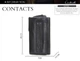 Держатель ключей ключница кожа Contact'S №1522 - изображение 2