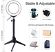 Кольцевая USB LED лампа Puluz PKT3031 4.7" + настольный штатив - изображение 2