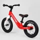 Біговел (велобіг) дитячий CORSO 10567 Magnesium Sport з надувними гумовими колесами 12" та магнієвою рамою, Червоно-білий - зображення 2