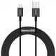 Кабель Baseus Superior Series Fast Charging Data Cable USB to iP 2.4A 2m Black (CALYS-C01) - изображение 1