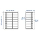 Кутова книжкова шафа IKEA BILLY 215 / 135x28x237 см чорно-коричнева (290.204.70) - зображення 3