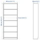 Книжкова шафа IKEA BILLY 80x28x202 см чорно-коричнева (402.638.48) - зображення 8