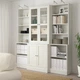 Книжкова шафа / скляні двері IKEA HAVSTA 203x47x212 см біла (792.659.26) - изображение 3