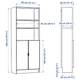Книжкова шафа з дверцятами IKEA BILLY / HOGBO 80х30х202 см чорно-коричнева (594.843.88) - изображение 2
