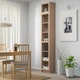 Книжкова шафа з дверцятами IKEA BILLY / OXBERG 40x30x237 см білений дубовий шпон (392.874.40) - изображение 2