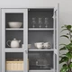 Книжкова шафа / скляні двері IKEA HAVSTA 203x47x212 см сіра (492.659.23) - зображення 4