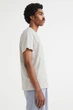 Футболка H&M Regular Fit L сіро бежевий 0685816143 - зображення 5