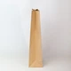 Пакет подарочный под вино eko-kraft 150*90*360 уп 5 штук/уп коричневый Крафт пакет для упаковки бутылки с надписью и рисунком бокала высокий Бумажный пакет с широким дном - изображение 10