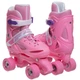 Роликовые коньки раздвижные Zelart Bamwei 905 размер 31-34 Pink-White - изображение 1