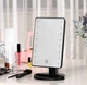 Косметическое зеркало настольное с подсветкой светодиодной Large Led Mirror для макияжа 22 LED-лампочки 10-ти кратное увеличение Черный - изображение 1