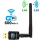Двохдіапазонний Wi-Fi USB‑адаптер U&P 5B10 600M Black (SHT-5B10-BK) - зображення 8