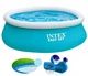 Детский надувной наливной бассейн Intex Easy Set Pool 880 л. Семейный круглый трехслойный устойчив 183х51 см Blue - изображение 2