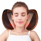 Массажер для шеи Massage Pillow ART-8028/5290 с инфракрасным подогревом 12В 220В Коричневый - изображение 3