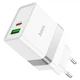 Сетевое зарядное устройство Hoco N21 Topspeed PD30W+QC3.0 charger(EU) White - изображение 1