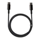 Кабель Baseus Tungsten Gold Type-C to Type-C 100W PD2.0 1m Fast Charging Data Cable 480Mbps Black - изображение 6