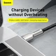 Кабель быстрой зарядки «Type-C to Type-C» Baseus Cafule Metal Black 100W Fast Charge (5A) 2m, чёрный (CATJK-D01) - изображение 9