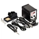 Паяльна станція з феном JCD 8586 SMD з РК-дисплеєм + насадки для фена (101428) - зображення 2
