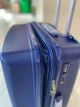 Малый чемодан из полипропилена S+ пластиковый с расширителем и двойными колесами на 10-13 кг Milano темно-синий - изображение 5