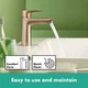 Cмеситель для умывальника однорычажный HANSGROHE TALIS E брона латунь с донным клапаном 71710140 - изображение 4