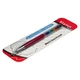 Стилус ёмкостный, с шариковой ручкой, металлический, малиновый с кристаллами цветов радуги - изображение 2