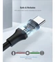 Кабель UGREEN US287 USB 2.0 to USB Type-C Cable Nickel Plating 3A 3m Black (60826) - изображение 5