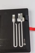 Блокнот с Powerbank беспроводной зарядкой Universal дневник с флешкой 16 Гб Красный (ткань) - изображение 10