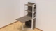 Стіл книжка з етажеркою Практик 2 Ferrum-decor 1555x640x990 Білий метал ДСП Дуб Сонома Трюфель 16 мм (PRA212) - зображення 4