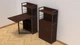 Стол книжка с этажеркой Практик 1 Ferrum-decor 1200x640x990 Черный металл ДСП Венге Магия 16 мм (PRA103) - изображение 1