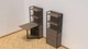 Стол книжка с этажеркой Практик 2 Ferrum-decor 1555x640x990 Черный металл ДСП Дуб Сонома Трюфель 16 мм (PRA205) - изображение 1