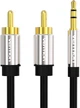 Кабель Vention AUX 3.5 мм M-2xRCA M 1 м Black 3079-87177 - зображення 1