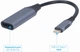 Cablexpert Adapter konwertera USB typu C na DisplayPort 0,15 m szary (A-USB3C-DPF-01) - obraz 3