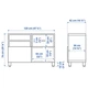 Тумба під телевізор з дверцятами IKEA BESTA 120x42x74 см (394.204.96) - зображення 8