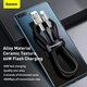 Кабель швидкого заряджання «USB to Type-C» Cafule Metal 66 W Fast Charging (6A) Black 2m, чорний (CAKF000201) - зображення 5